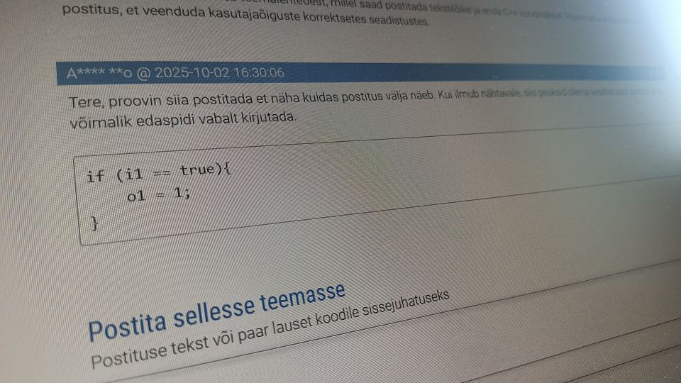 Tere tulemast koodikeskkonda